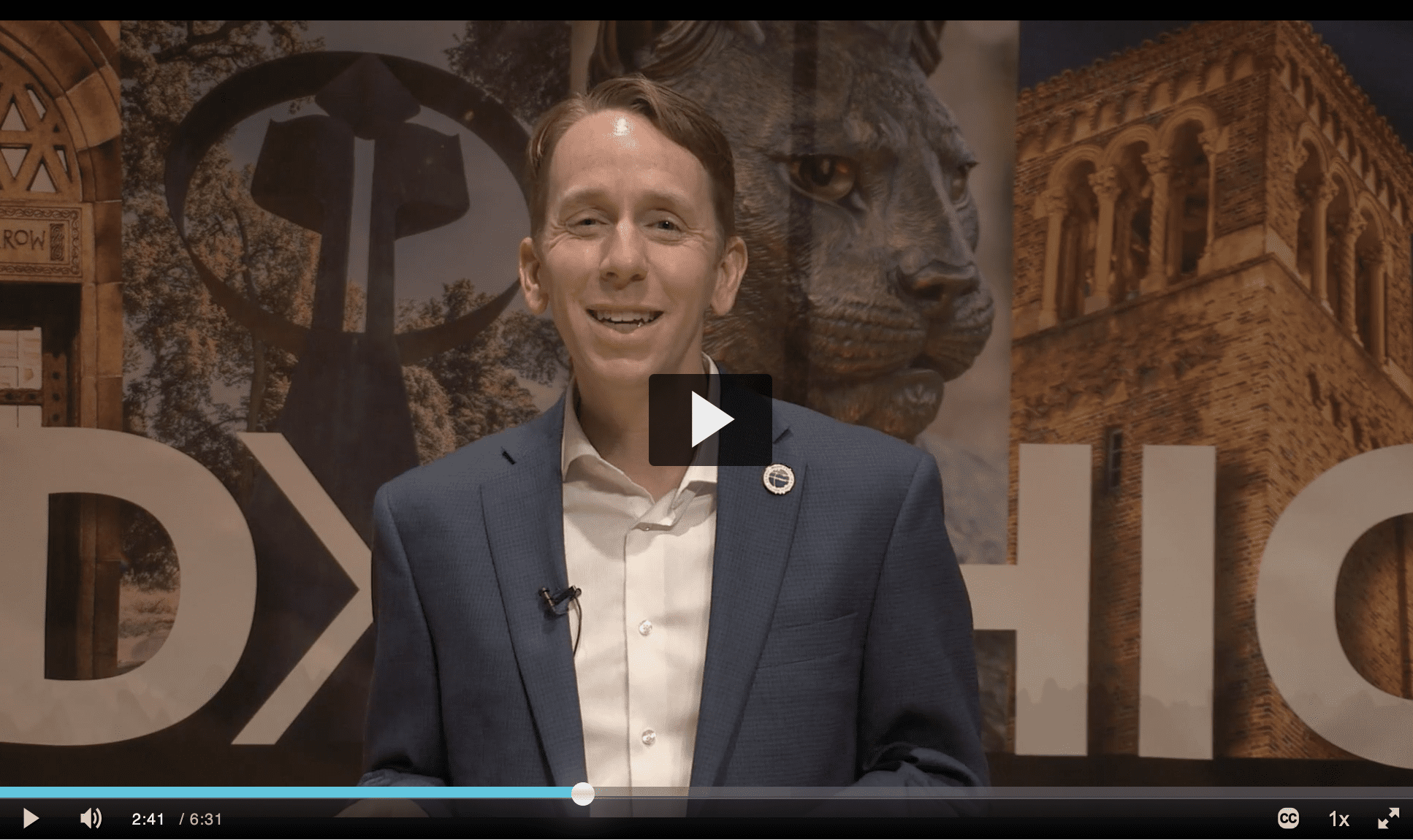 Video screenshot of Matthew Stone giving his Food Tourism talk